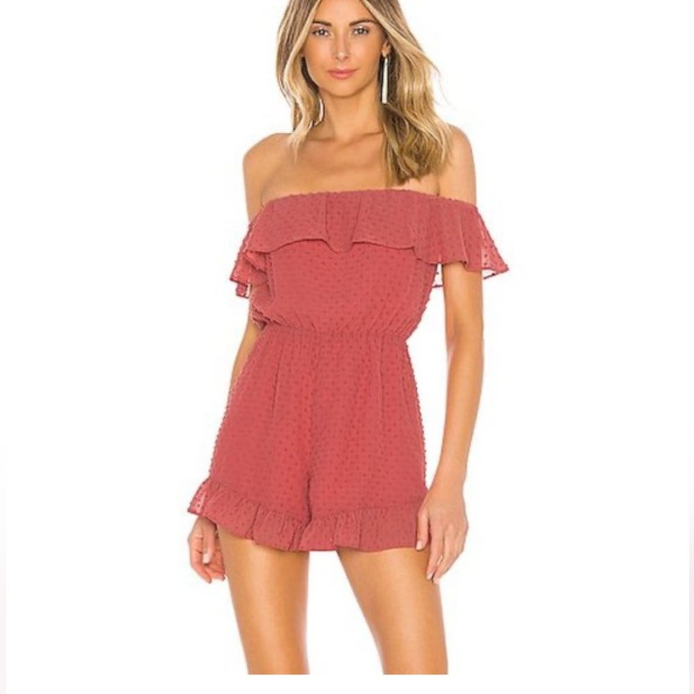 Lovers and friends Quincy Romper in Rose XS